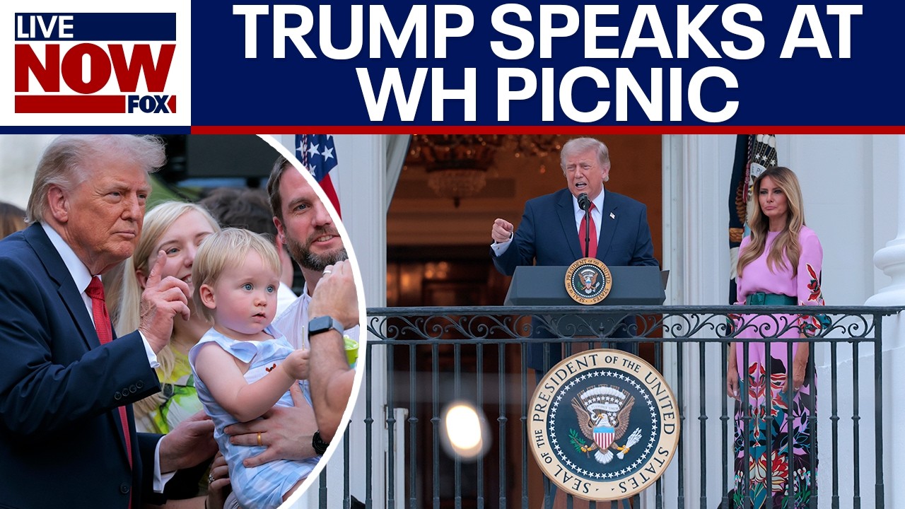 WATCH: Trump, First Lady speak to lawmakers during White House Congressional Picnic
