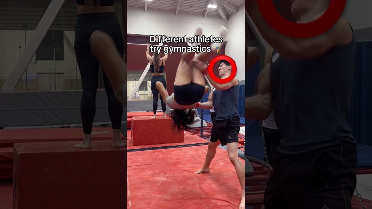 Which sport did best 😂 #gymnastics #gymnast #soccer #volleyball #sports #sport #fails #fail #flip