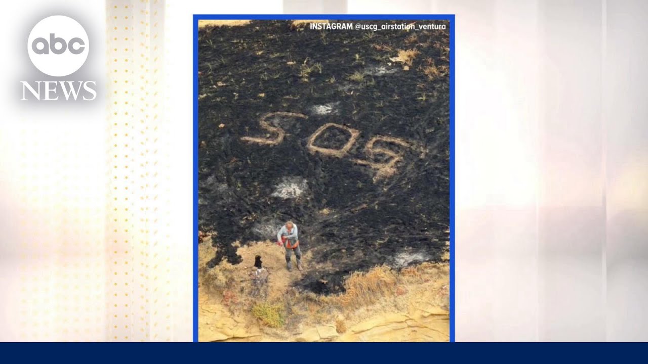 Wildfire burns on uninhabited island after rescue