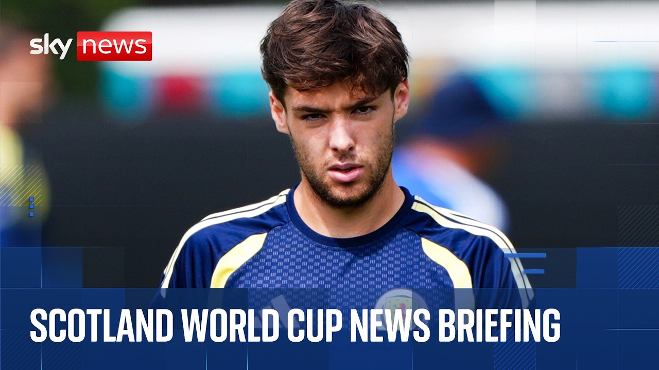 Aaron Hickey speaks at Scotland news conference ahead of World Cup