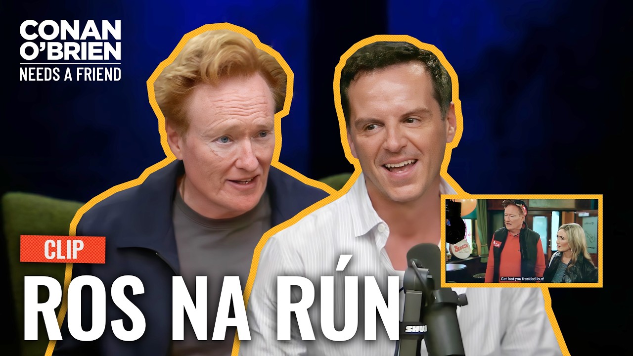 Andrew Scott Reacts To Conan’s Appearance On Irish TV Show Ros na Rún | Conan O’Brien Needs A Friend