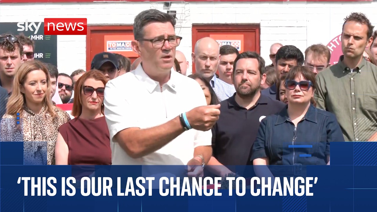Andy Burnham holds rally following Makerfield by-election win