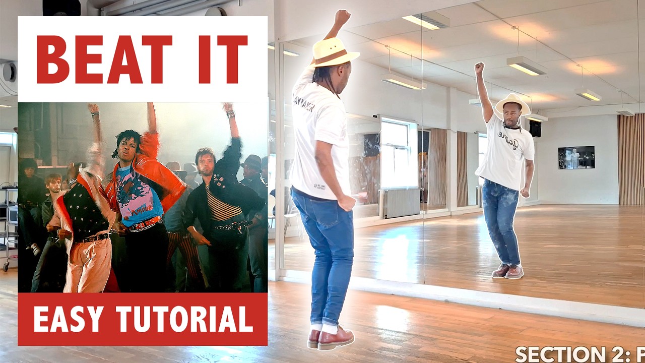 “BEAT IT” DANCE TUTORIAL MICHAEL JACKSON | SLOW EASY STEP BY STEP TUTORIAL W EXPLANATIONS