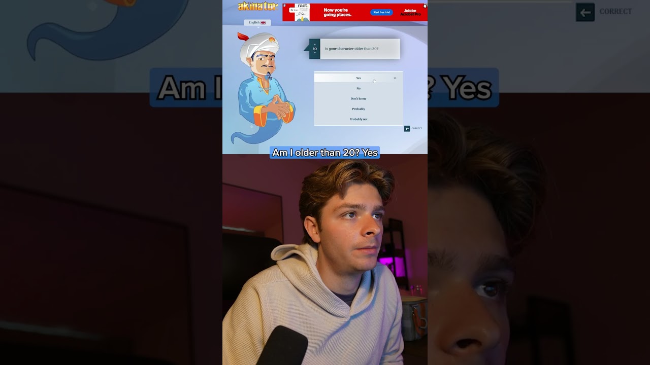 Can I find myself on Akinator? 🤔😭