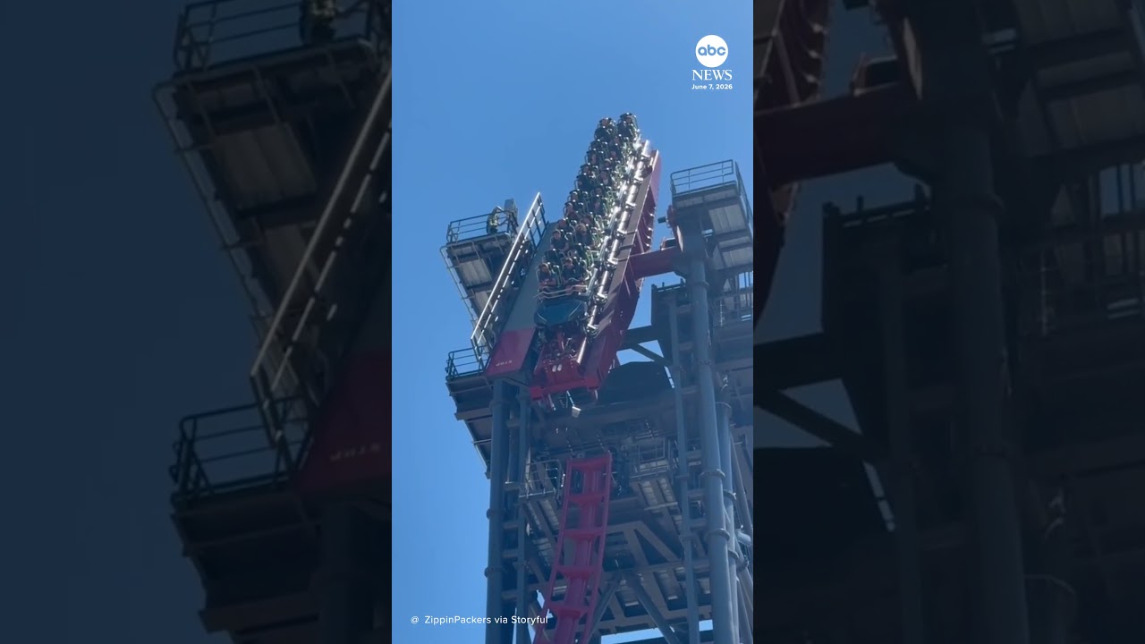 Cedar Point roller coaster gets stuck on big drop, leaves riders facing straight down