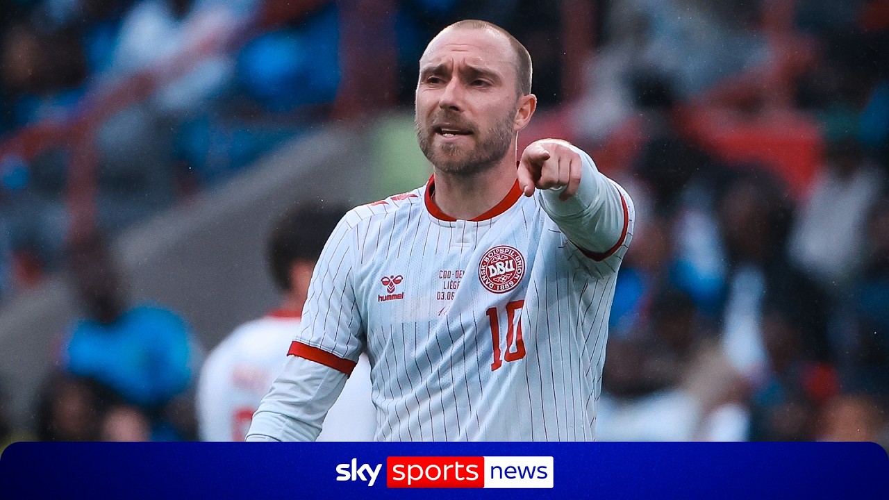 Christian Eriksen conscious after collapsing during Denmark’s game against Ukraine