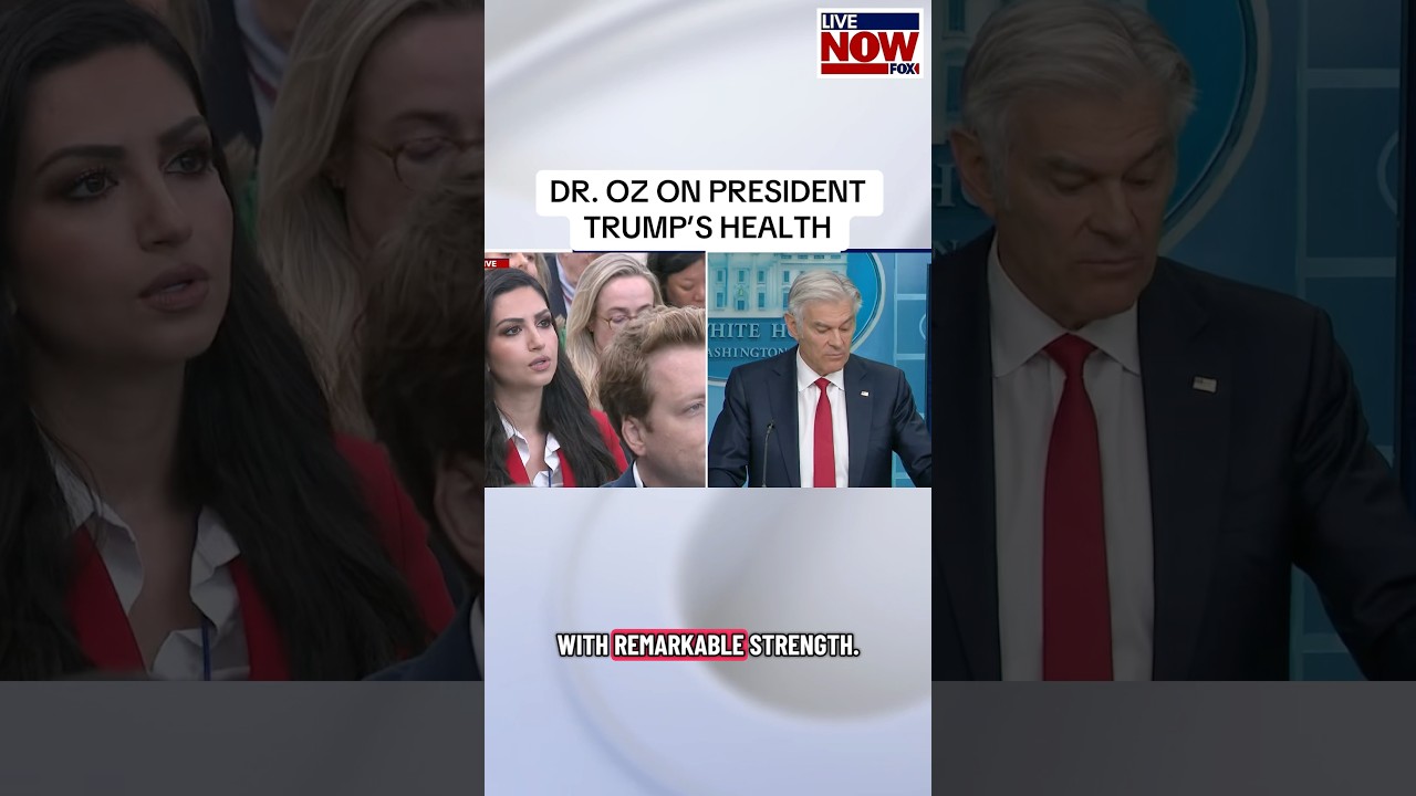 CMS Administrator Dr. Mehmet Oz is asked about President Trump’s multiple medical exams. #news