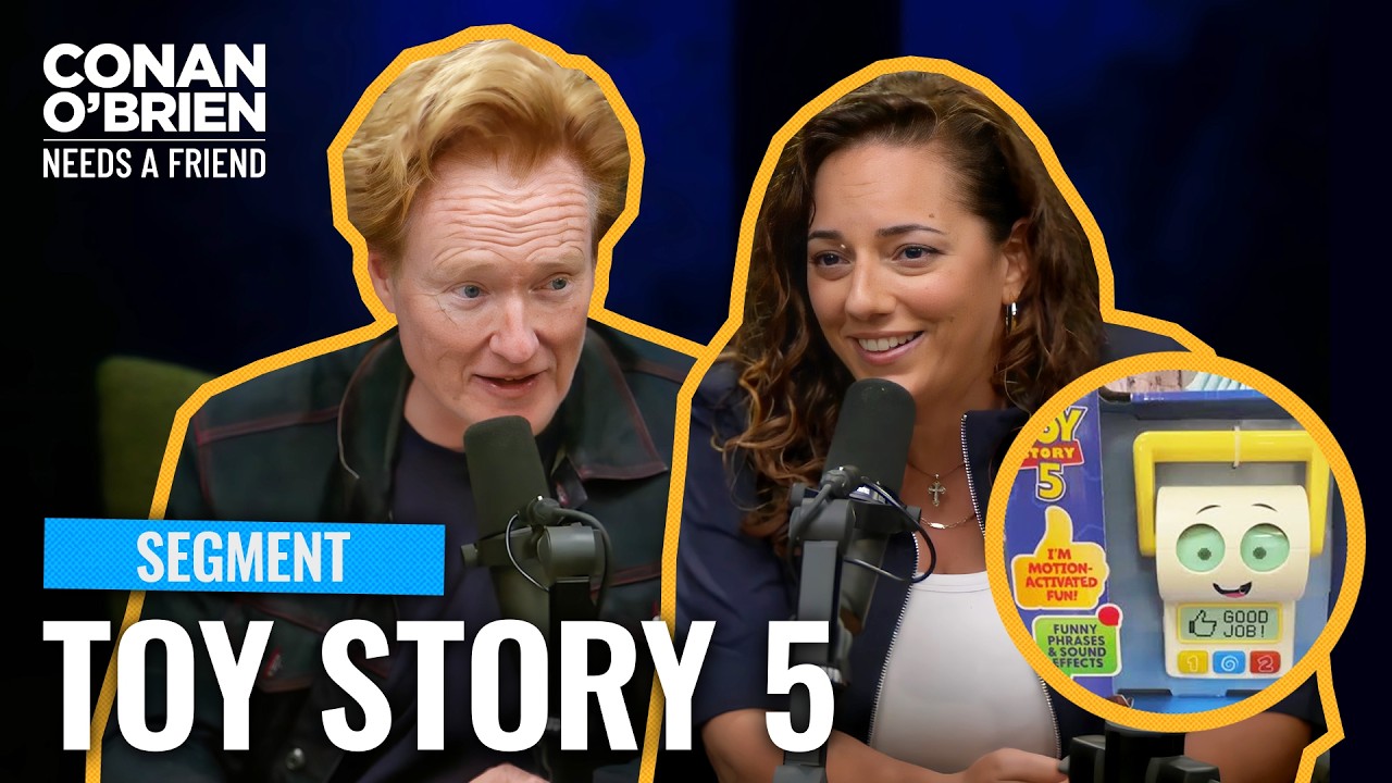 Conan Reacts To His “Toy Story 5” Smarty Pants Toy | Conan O’Brien Needs A Friend