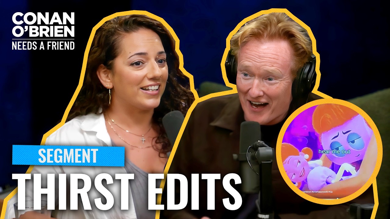 Conan Reacts To TikTok Thirst Edits Of His “Toy Story 5” Character | Conan O’Brien Needs A Friend