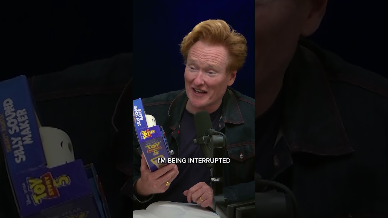 Conan sees his Smarty Pants toy for the first time. #podcast #comedy