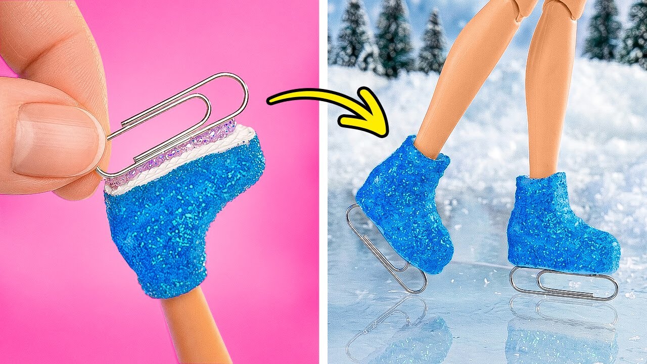 DIY doll ideas that you can craft easily at home ⛸️✂️ You will be surprised!😮