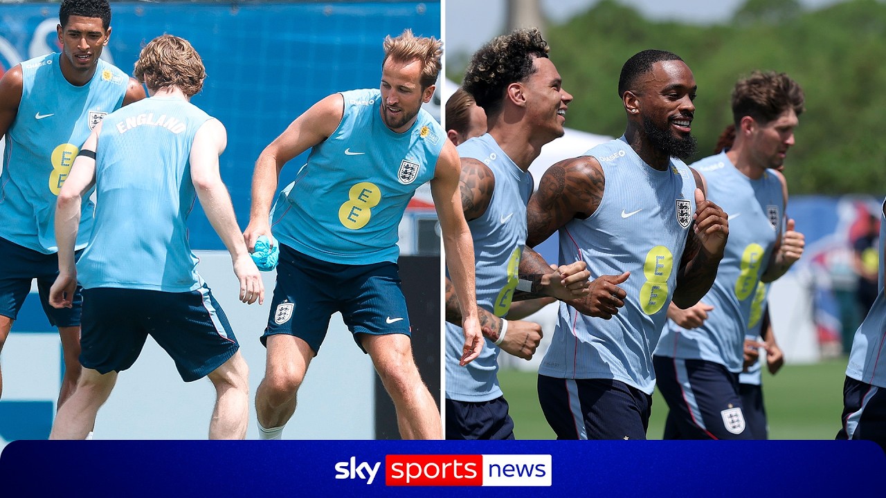 England squad train ahead of friendly against New Zealand as they prepare for World Cup