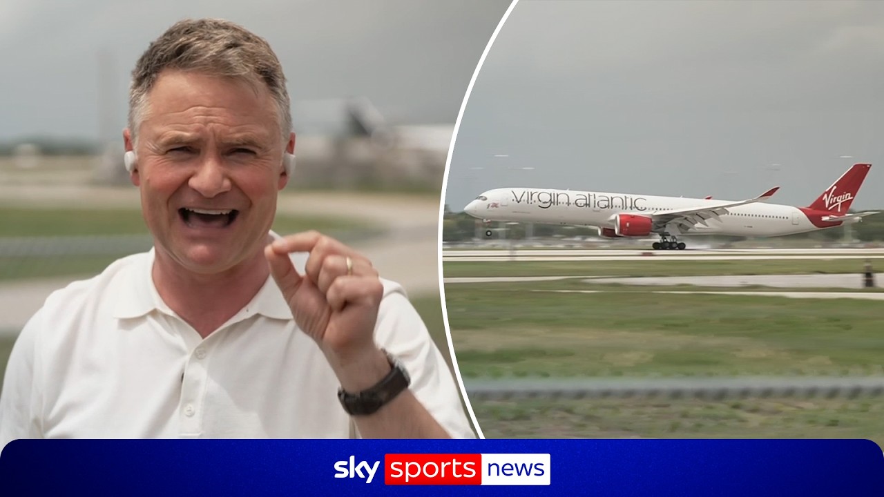England’s plane lands in Miami ahead of the World Cup