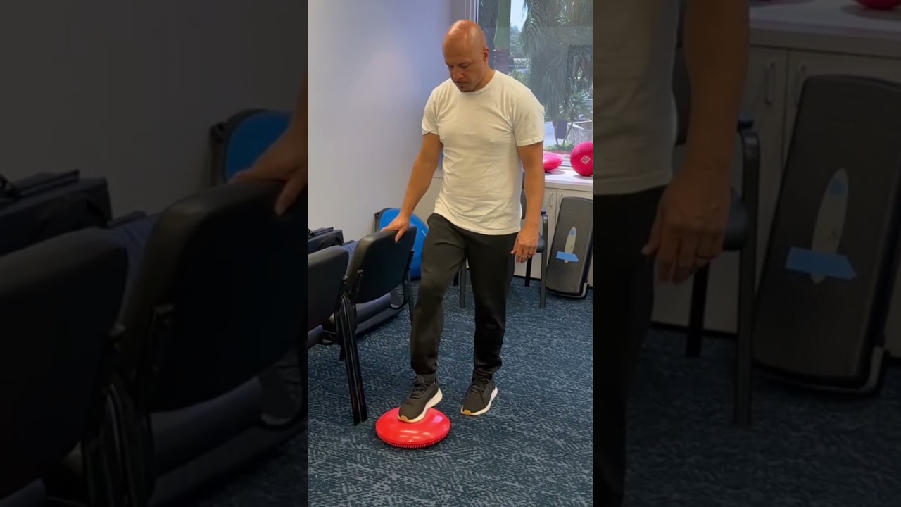 Exercises I do with my senior clients for balance and stability #physicaltherapy #seniorfitness