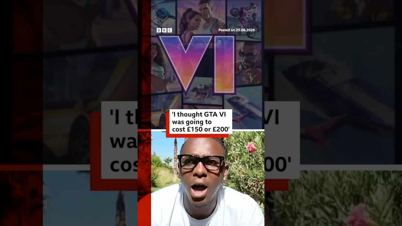 Gamer reacts to price of Grand Theft Auto VI. #GTA #GrandTheftAuto #Gaming #BBCNews