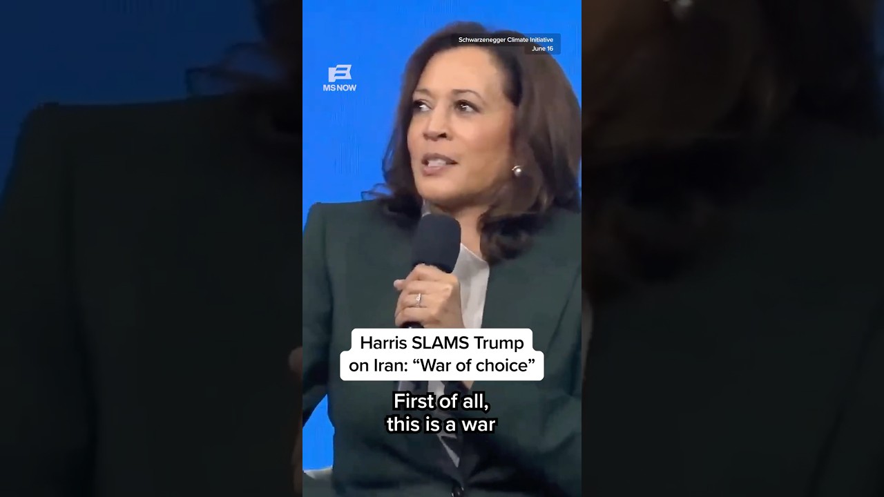 Harris SLAMS Trump on Iran: ‘War of choice’