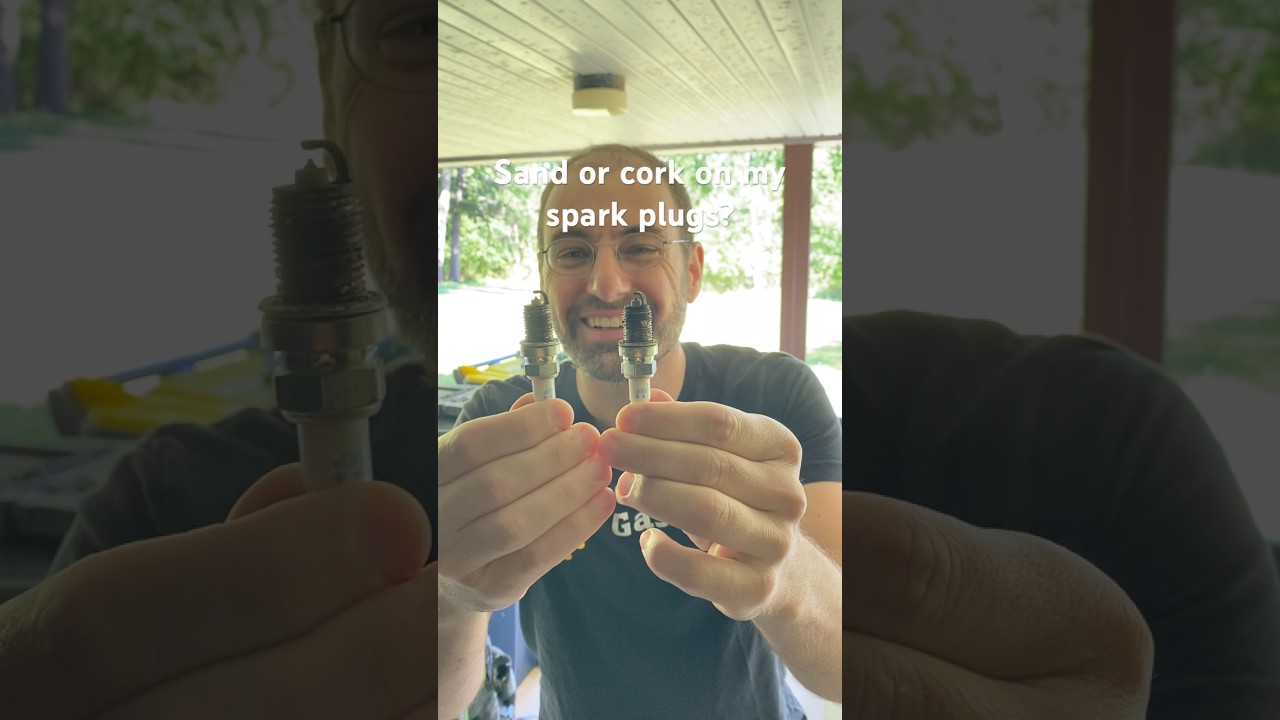 How is there sand or cork on the threads of my spark plugs? #sparkplug #cars #toyota #mr2