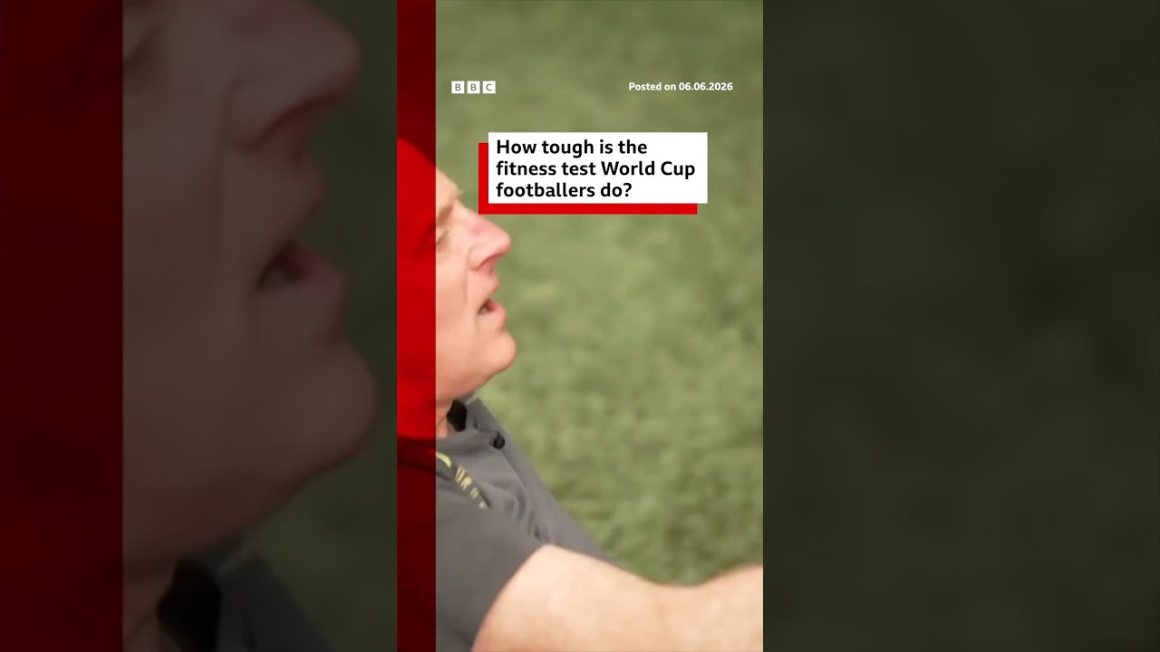 How tough is the fitness test World Cup footballers do? #FifaWorldCup2026 #BBCNews