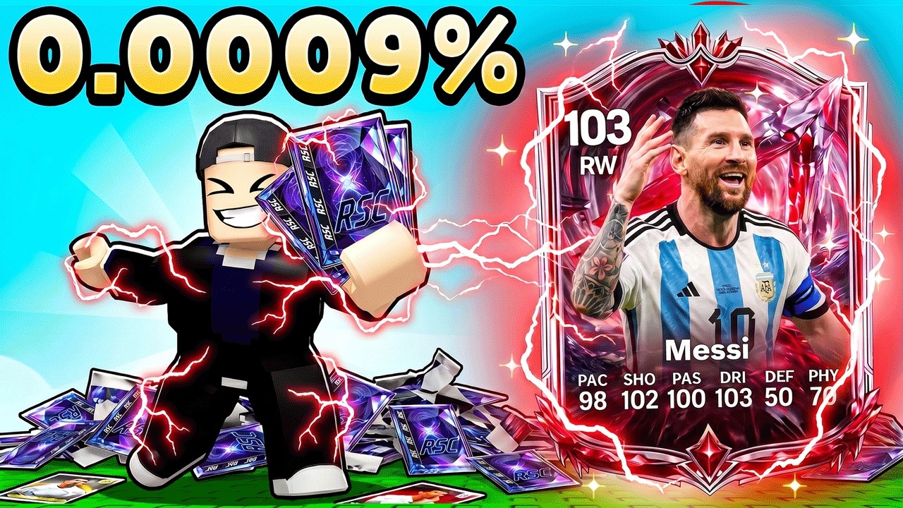 I Got MESSI in Roblox Spin a Soccer Card