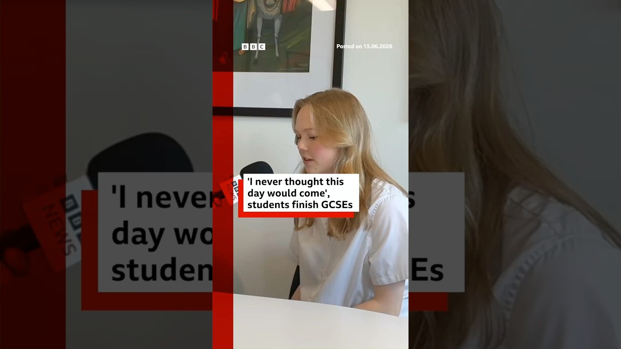 “I never thought this day would come”, students finish GCSEs. #GCSE #Exams #BBCNews
