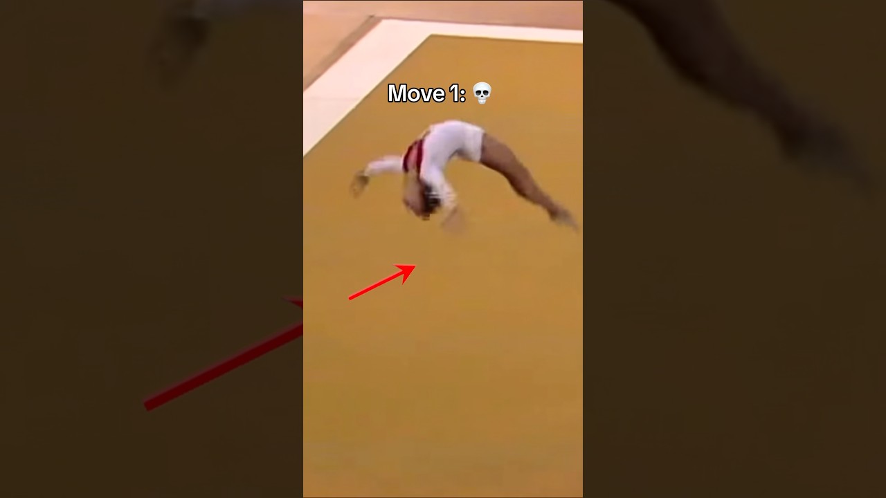 I see why this is banned 😅 #gymnast #gymnastics #sports #olympics #olympic #fails