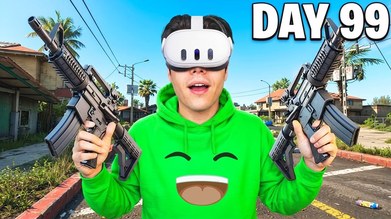 I Spent 100 Days in REALISTIC GTA 5 VR