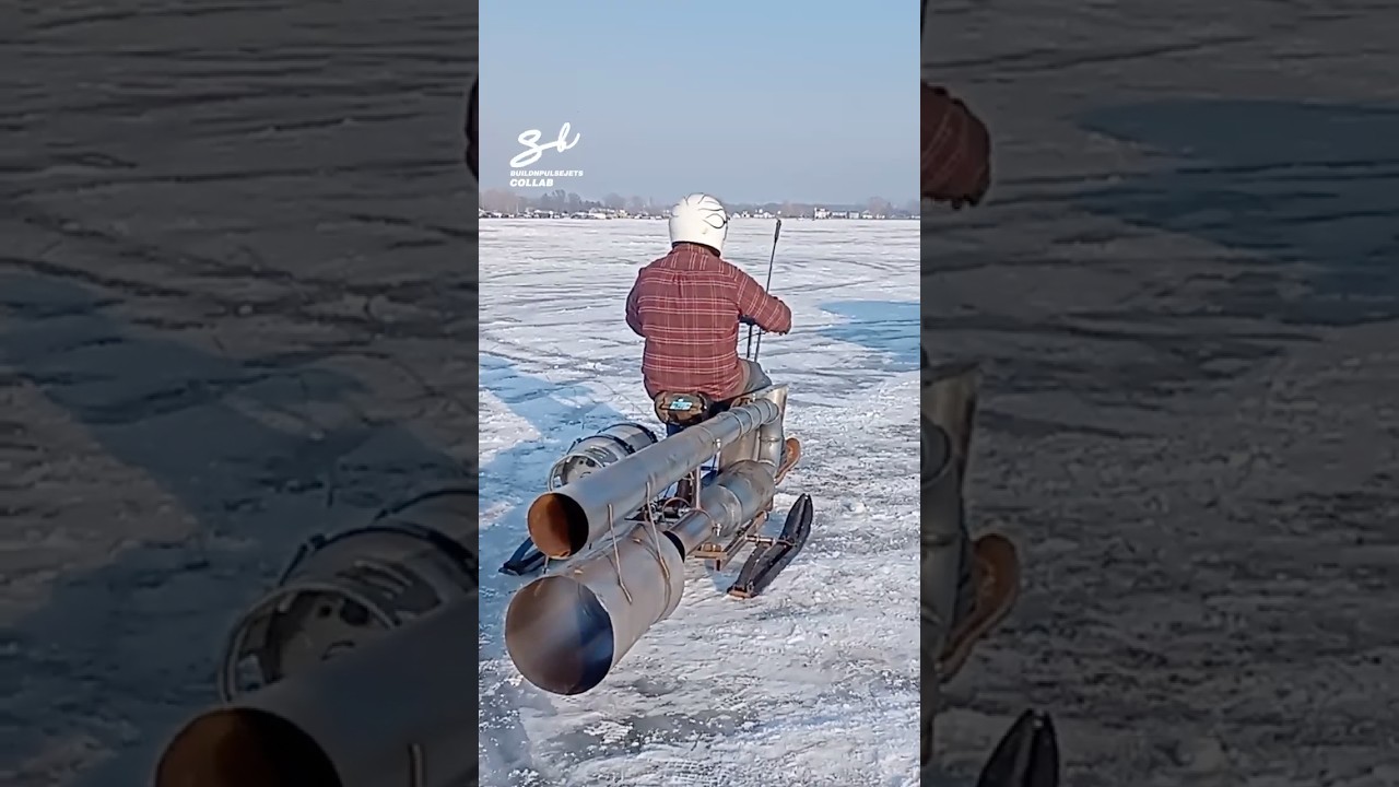 Jet Powered Snowmobile?! 🫣