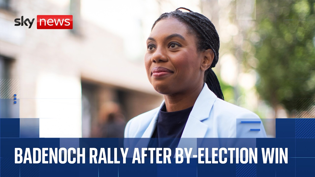 Kemi Badenoch attends rally in Aberdeen after Tory by-election victory