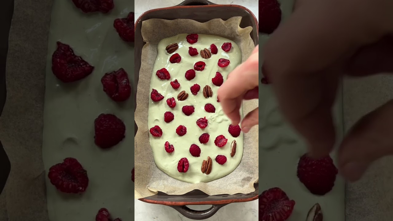 Matcha yoghurt bark #food #healthyfood #recipe