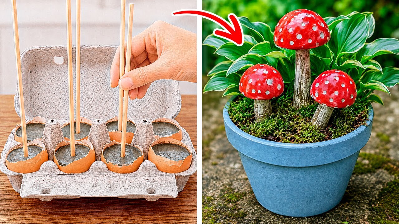 🍄 MUSHROOM-INSPIRED DIYs 💖 Cozy Home, Garden & Backyard Decor Ideas