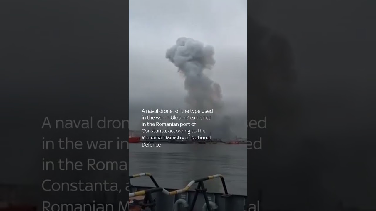 Naval drone explodes in Romanian port