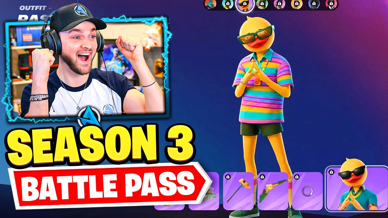 *NEW* Fortnite Chapter 7 SEASON 3 Battle Pass! (INSANE SKINS)