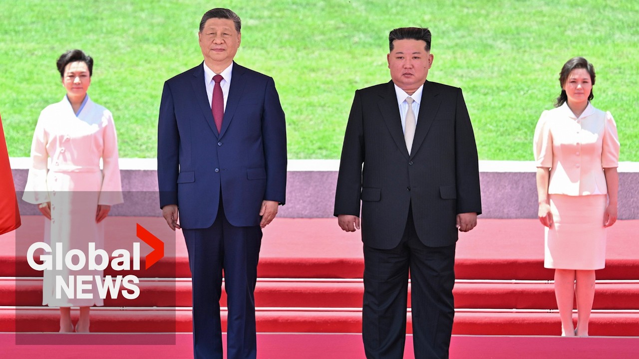 North Korea welcomes China’s Xi with lavish ceremony