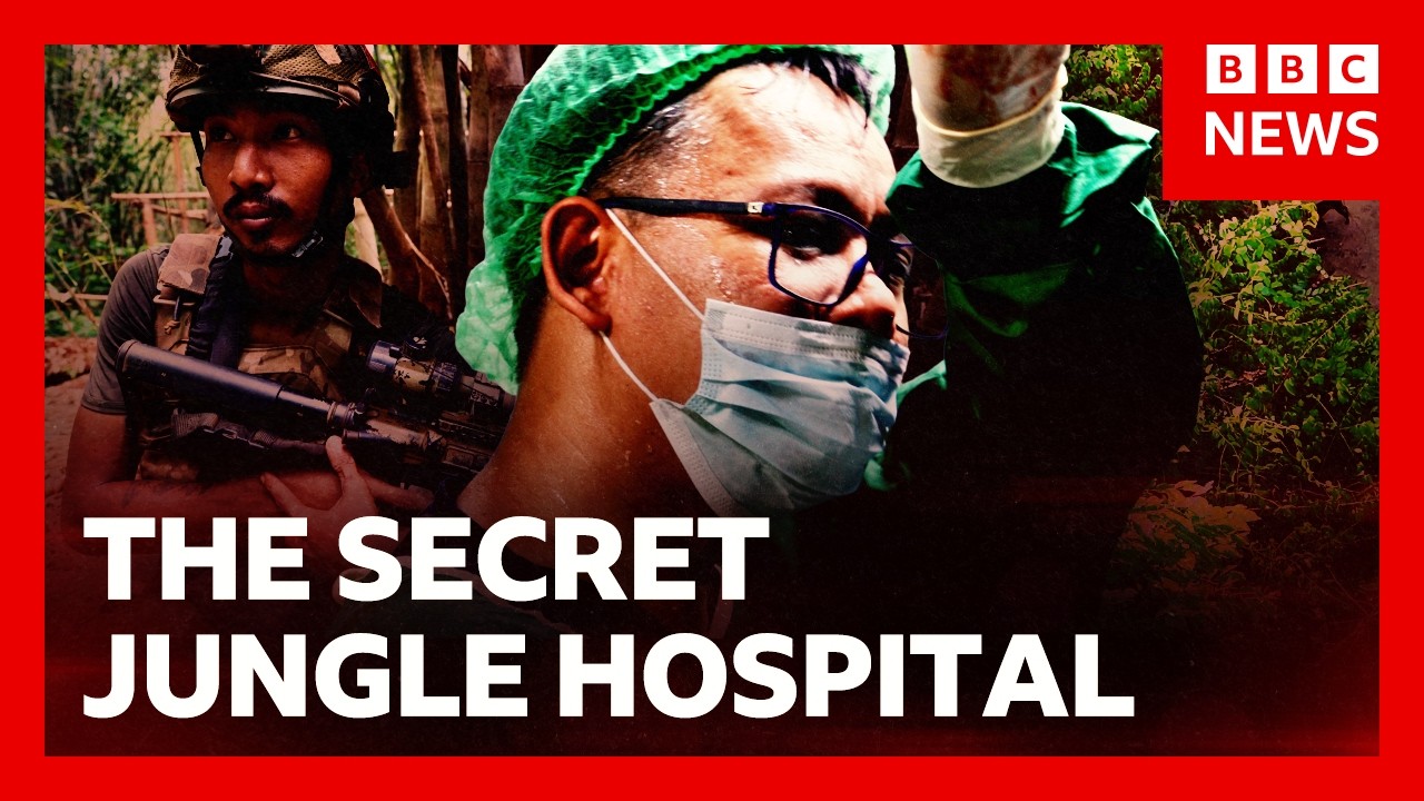 On the front line in a secret jungle hospital | BBC News Documentary