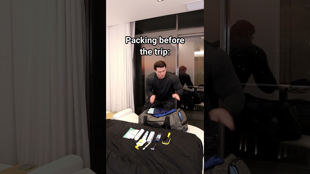 Packing Before The Trip VS Packing On The Way Home.