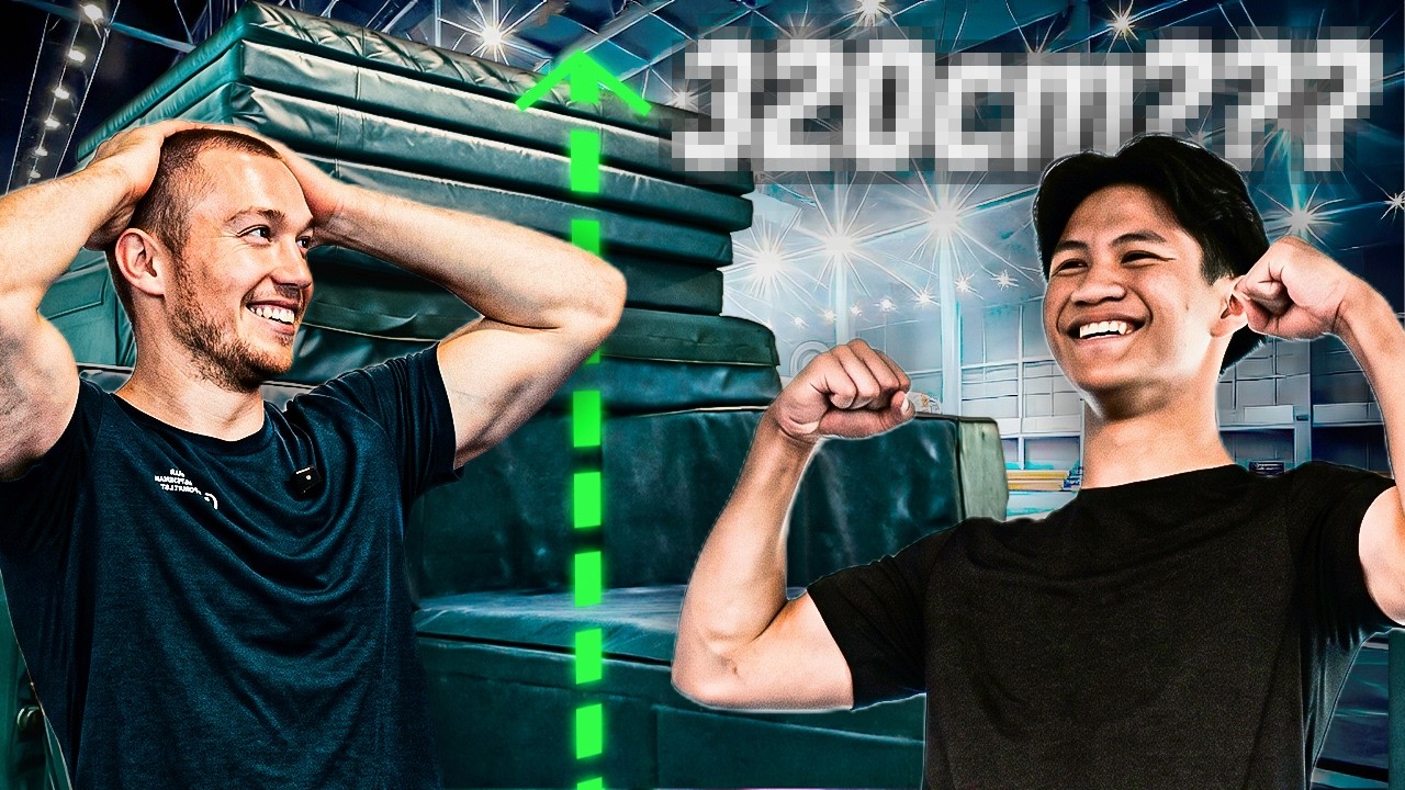 Pro Gymnast High Jump Challenge 🤯