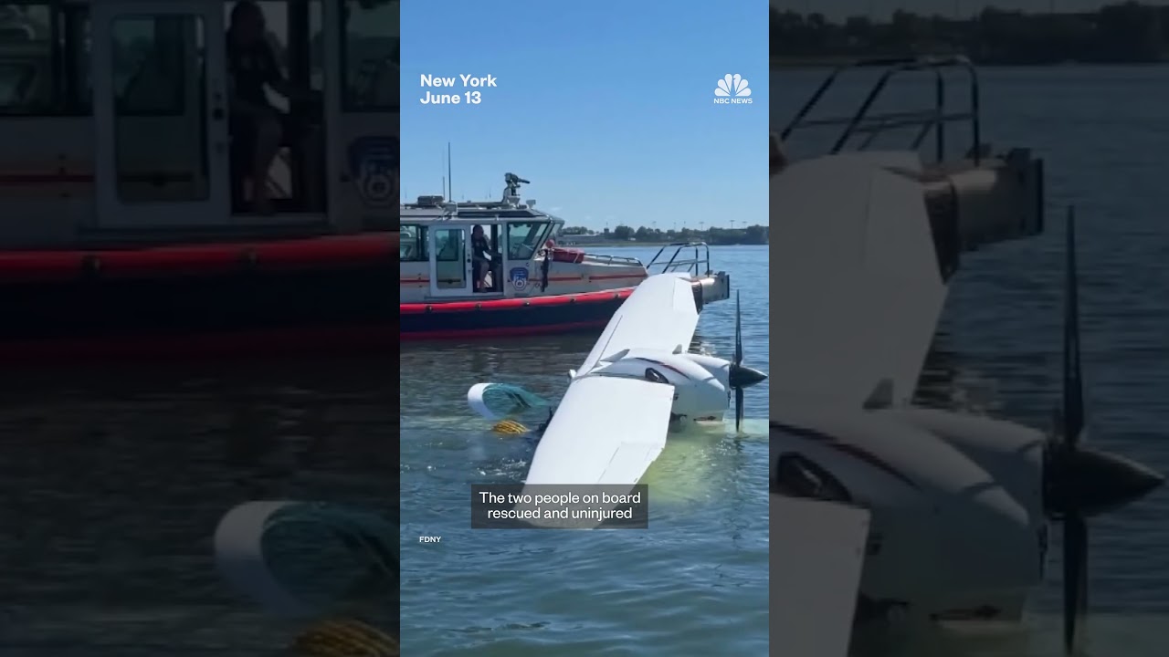 Seaplane crashes in New York’s East River