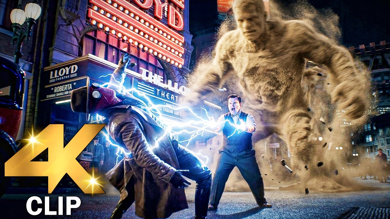 Spider Noir Vs Sandman & Megawatt – Fight Scene | SPIDER NOIR (2026) CLIP 4K