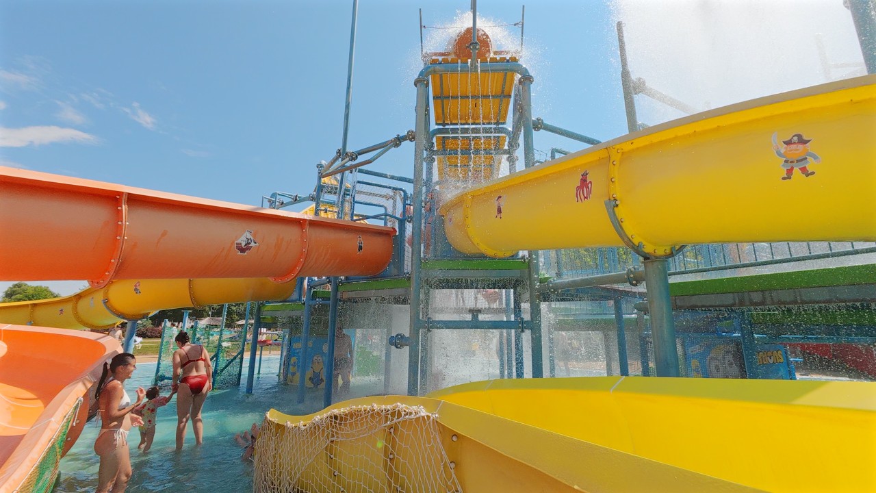Super Fun Orange Slide at Petroland Aquapark 🇷🇸
