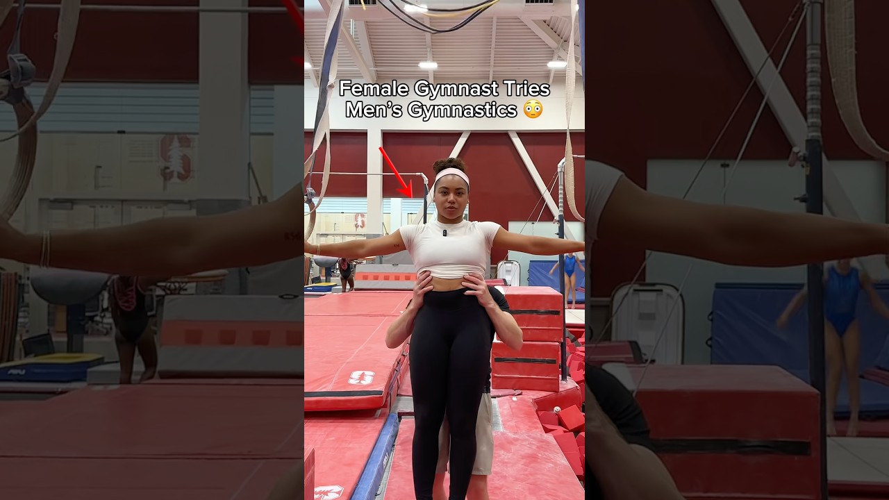 The last one is impossible for women 😳 #Gymnastics #Sports #Calisthenics #OlympicOlympics #Gymnast