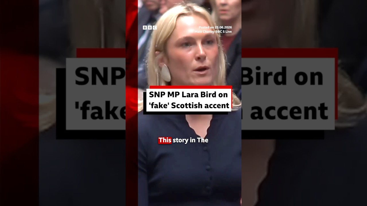 The SNP MP’s accent has been the subject of intense online scrutiny. #BBCNews