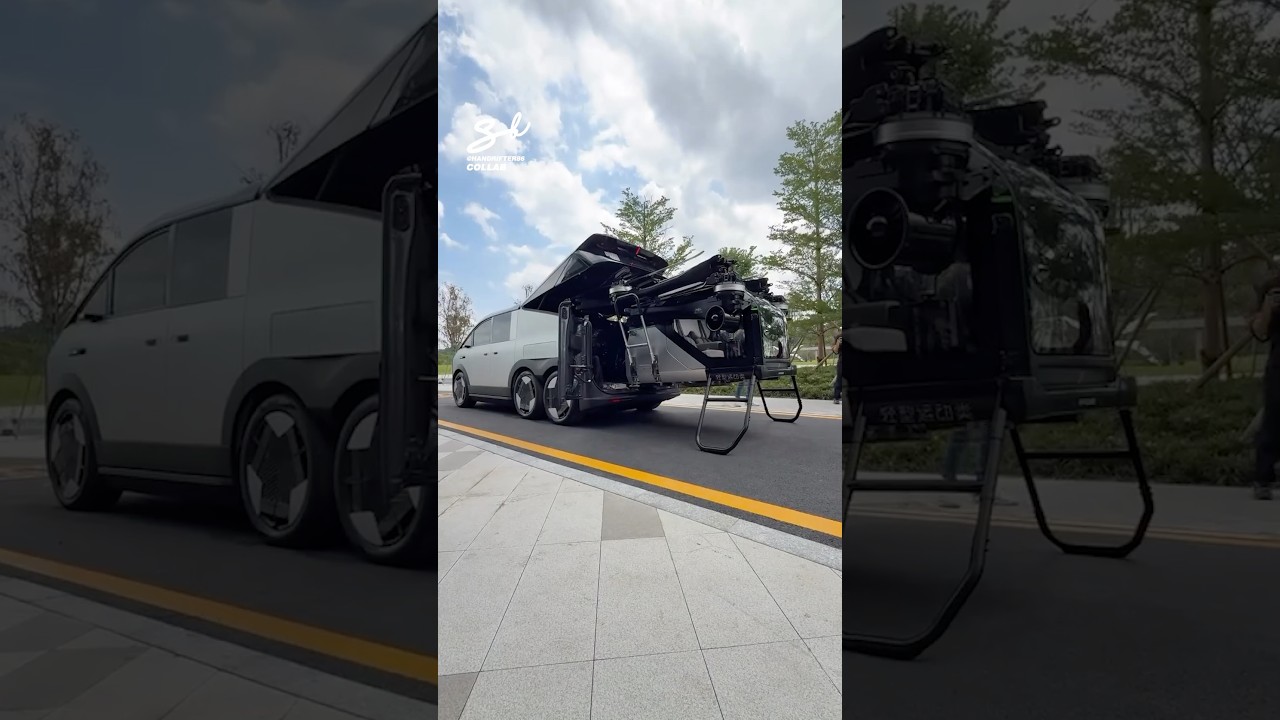 This Van Has A Flying Car Inside! 🤯