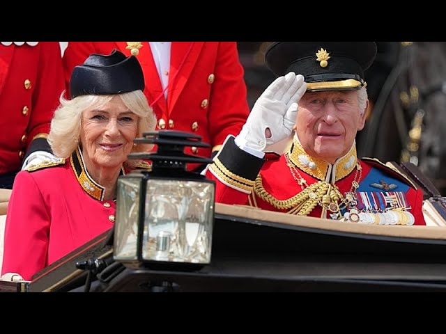 Thousands gather in London to celebrate Trooping the Colour