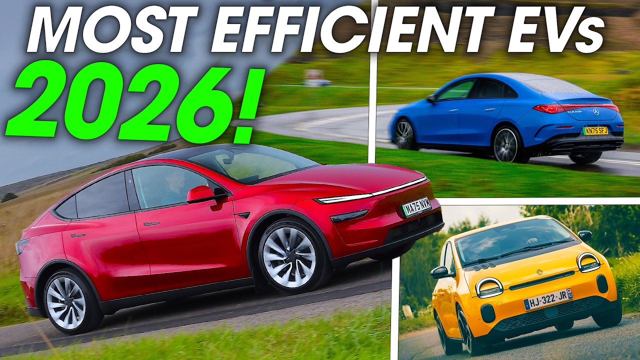 Top 10 Most Efficient Electric Cars in 2026 – Which is CHEAPEST to run?