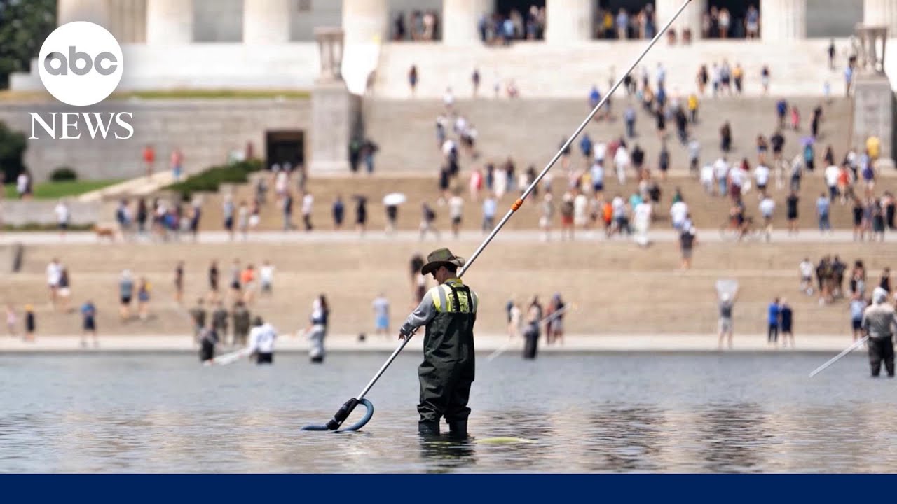 Trump alleges vandalism at Reflecting Pool