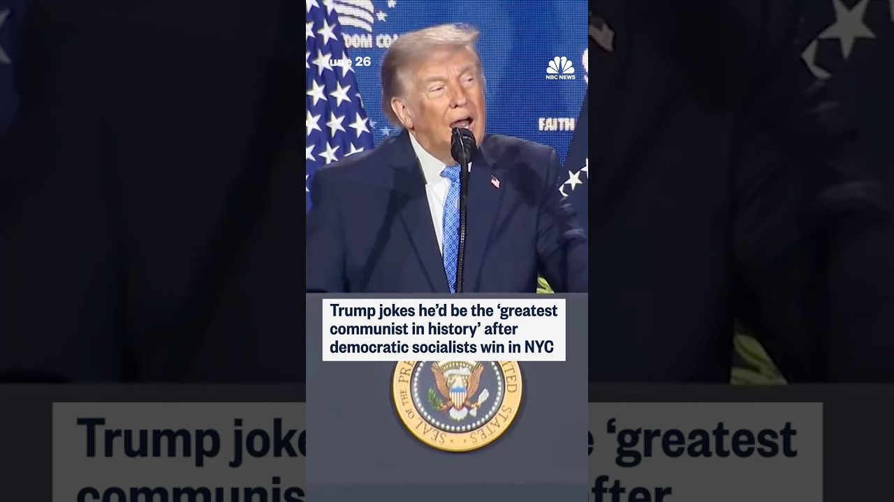 Trump jokes that he’d be ‘the greatest communist in history’ after democratic socialists win in NYC