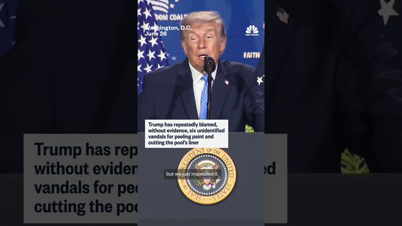 Trump now says the Reflecting Pool will be repaired after July 4