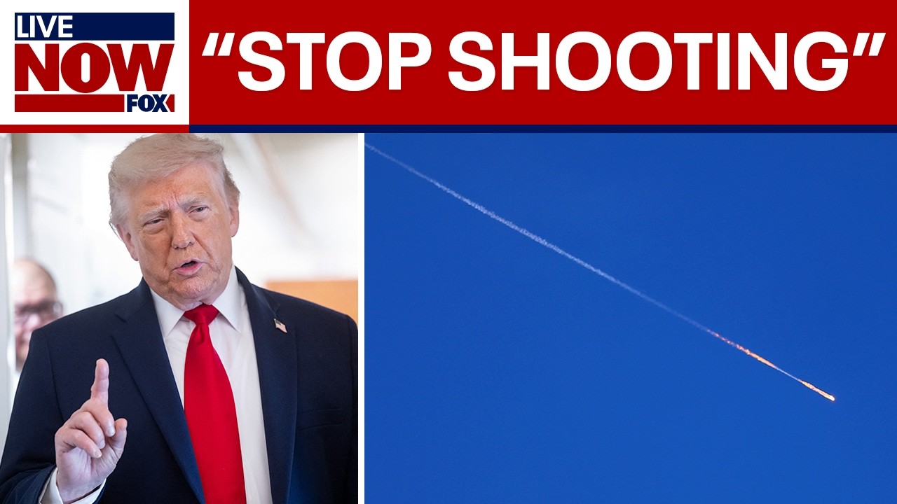 Trump says Israel and Iran must immediately “stop shooting”