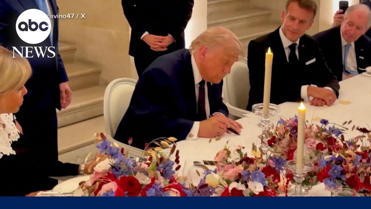 Trump signs memorandum with Iran while dining at Versailles: White House