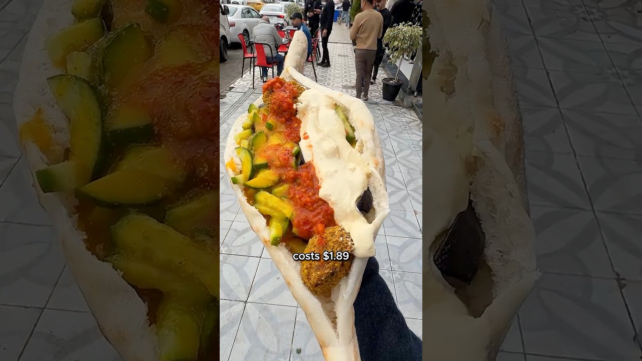 Trying a Giant Iraqi Falafel Sandwich for $1.89!